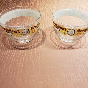 Cerve Italy Vintage Glass Cereal Bowls Cornflakes